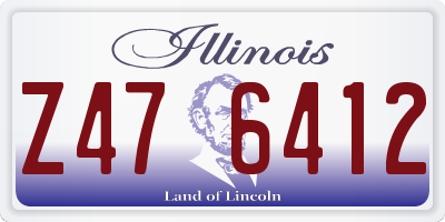 IL license plate Z476412