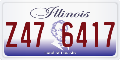IL license plate Z476417