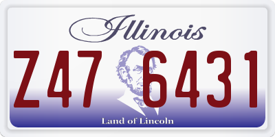IL license plate Z476431