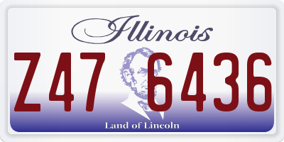 IL license plate Z476436