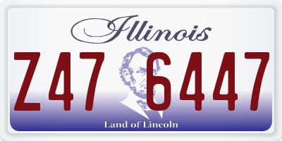 IL license plate Z476447