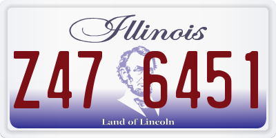 IL license plate Z476451