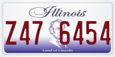 IL license plate Z476454