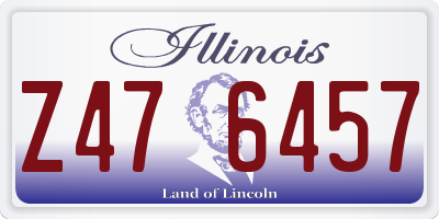 IL license plate Z476457
