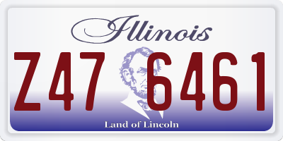 IL license plate Z476461
