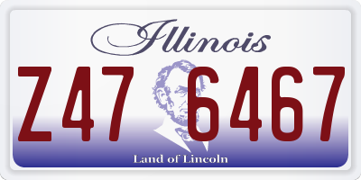IL license plate Z476467