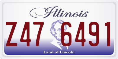 IL license plate Z476491