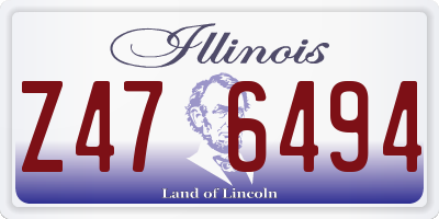 IL license plate Z476494