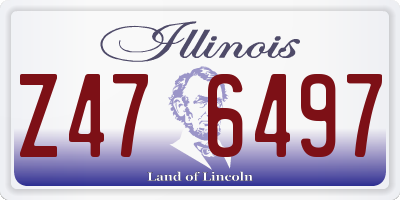 IL license plate Z476497