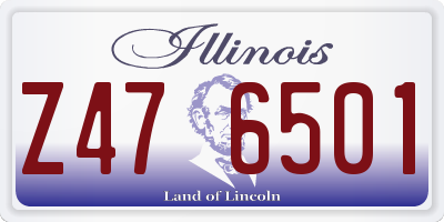 IL license plate Z476501