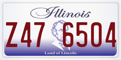 IL license plate Z476504