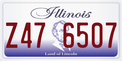 IL license plate Z476507