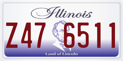 IL license plate Z476511