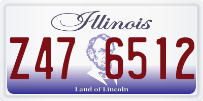 IL license plate Z476512