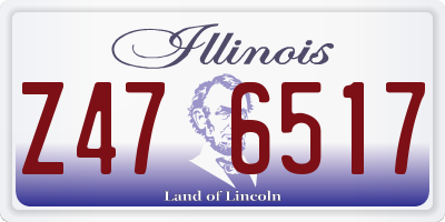 IL license plate Z476517
