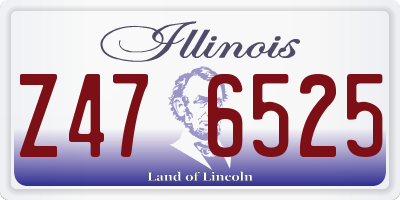 IL license plate Z476525