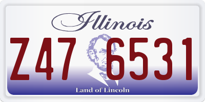 IL license plate Z476531