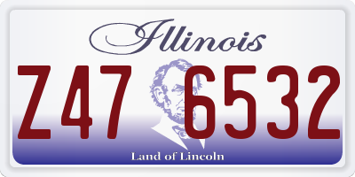 IL license plate Z476532