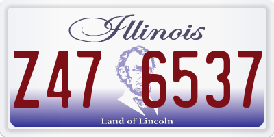 IL license plate Z476537