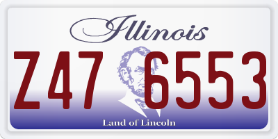 IL license plate Z476553