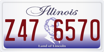 IL license plate Z476570
