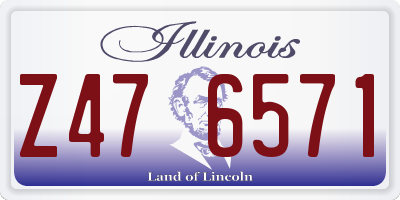 IL license plate Z476571
