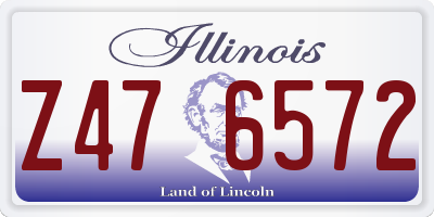 IL license plate Z476572