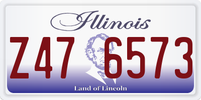 IL license plate Z476573