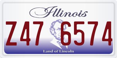 IL license plate Z476574