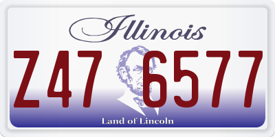 IL license plate Z476577