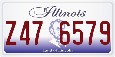 IL license plate Z476579