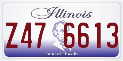 IL license plate Z476613