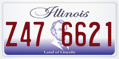 IL license plate Z476621