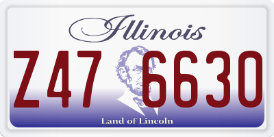 IL license plate Z476630
