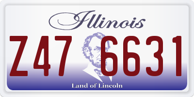IL license plate Z476631