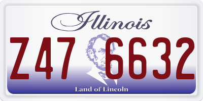 IL license plate Z476632