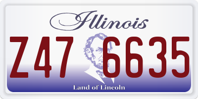 IL license plate Z476635