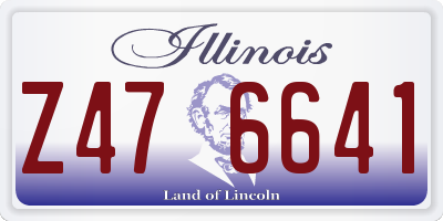 IL license plate Z476641