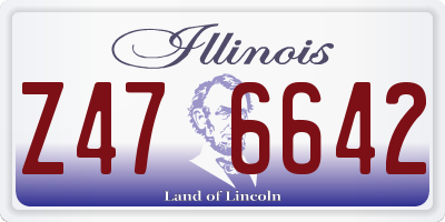 IL license plate Z476642