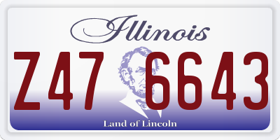 IL license plate Z476643