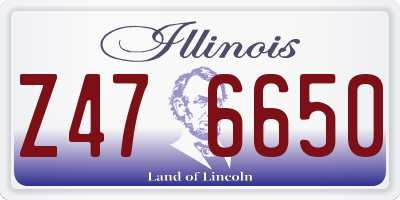 IL license plate Z476650