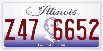 IL license plate Z476652