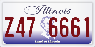 IL license plate Z476661