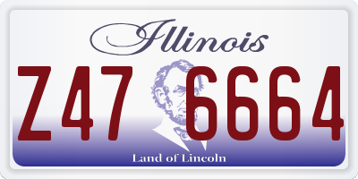 IL license plate Z476664