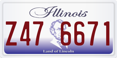 IL license plate Z476671