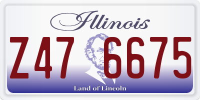 IL license plate Z476675
