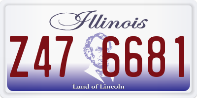 IL license plate Z476681
