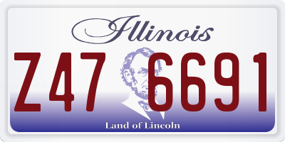 IL license plate Z476691