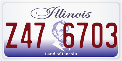 IL license plate Z476703