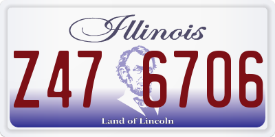 IL license plate Z476706